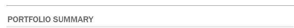 Portfolio Summary